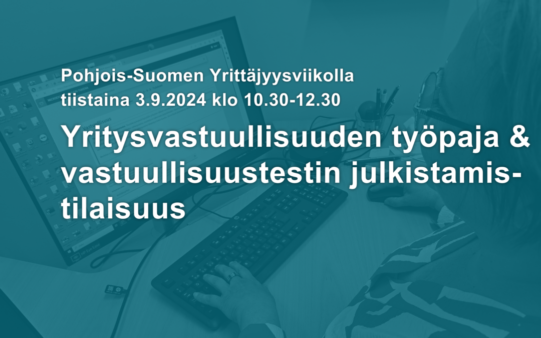 Vastuullisuustestin julkistamistilaisuus 3.9.2024